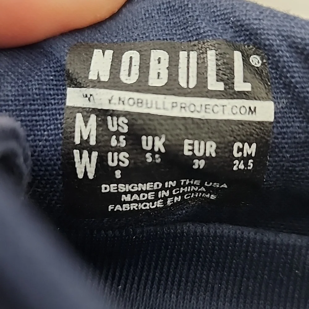 NOBULL Canvas Unisex Trainer Sneakers Navy - Picture 12 of 16